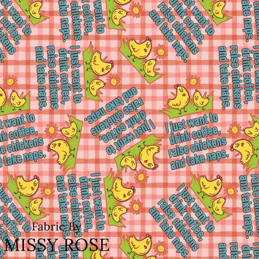 Design 606 Raise Chicken Fabric – pre-order designer fabric Australia | Fabric by Missy Rose