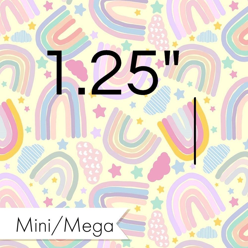 Design 609 Pastel Rainbow Fabric – custom printed pre-order fabric Australia | Fabric by Missy Rose