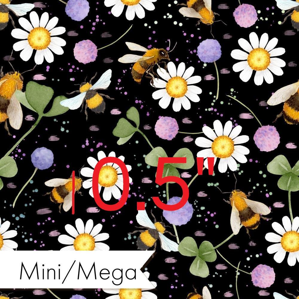 Design 610 Black Bee Fabric – custom printed pre-order fabric Australia | Fabric by Missy Rose