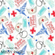 Design 611 - Nurses and Doctors Fabric