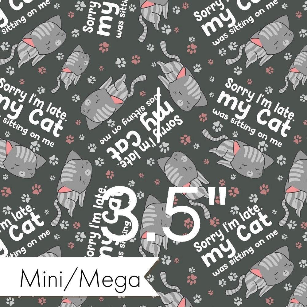 Design 612 Cat Fabric – custom printed pre-order fabric Australia | Fabric by Missy Rose