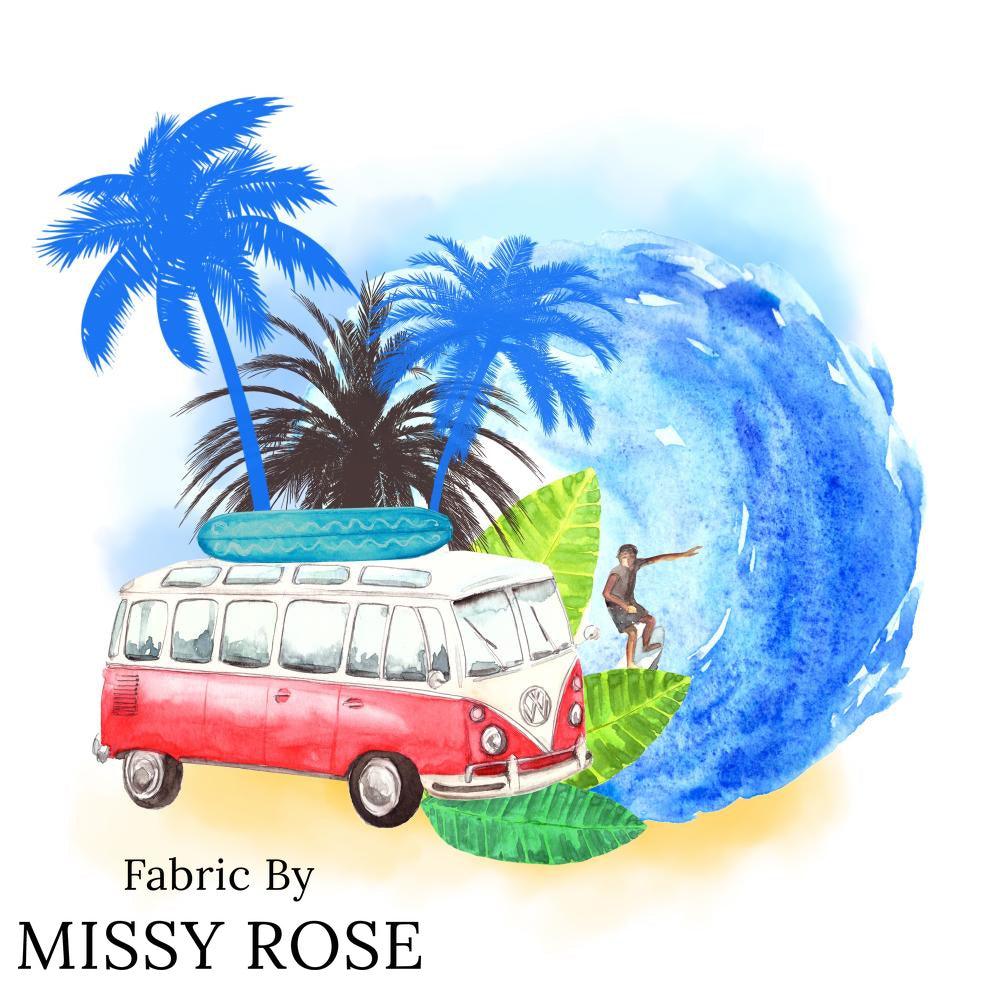 Design 617 Panel Fabric – custom printed pre-order fabric Australia | Fabric by Missy Rose