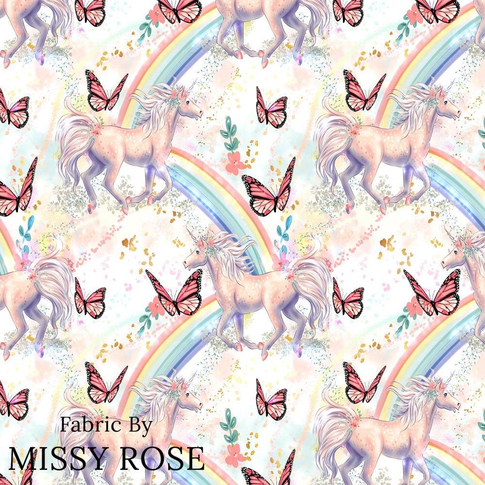 Design 618 Beautiful Unicorn Fabric – pre-order designer fabric Australia | Fabric by Missy Rose