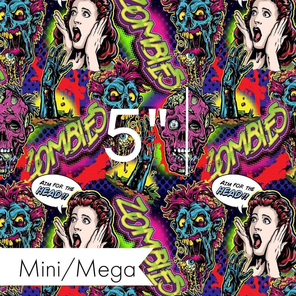 Design 620 Comic Zombie Fabric – custom printed pre-order fabric Australia | Fabric by Missy Rose