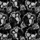 Design 622 - Floral Skull Fabric