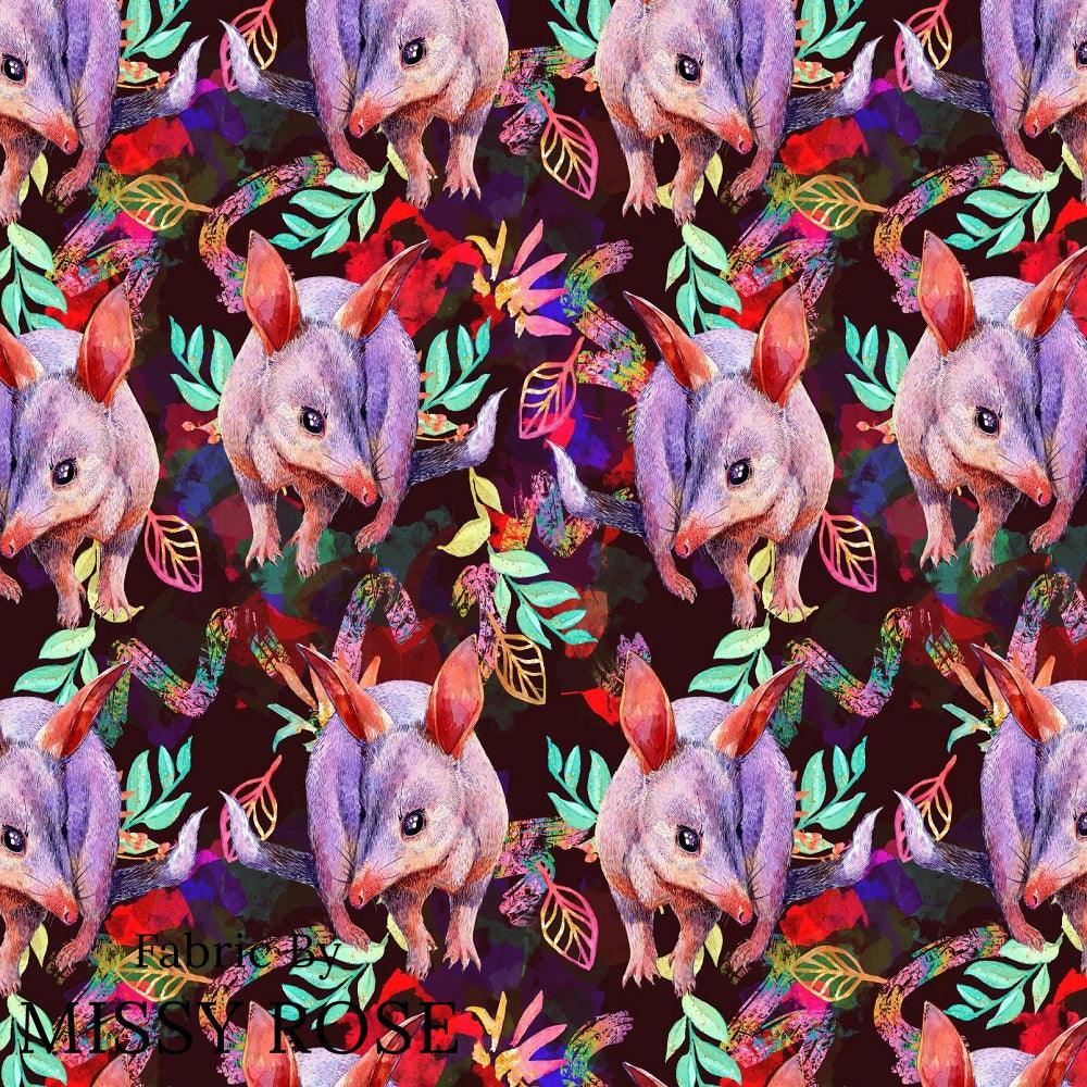 Design 626 Bandicoot Fabric – custom printed pre-order fabric Australia | Fabric by Missy Rose