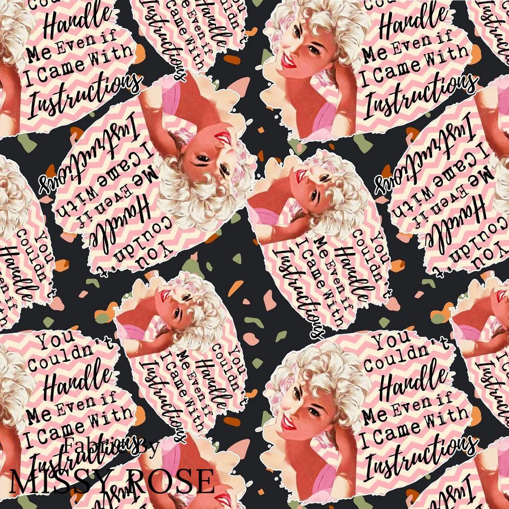 Design 627 Instructions Fabric – Australian custom printed fabric pre-order | Fabric by Missy Rose