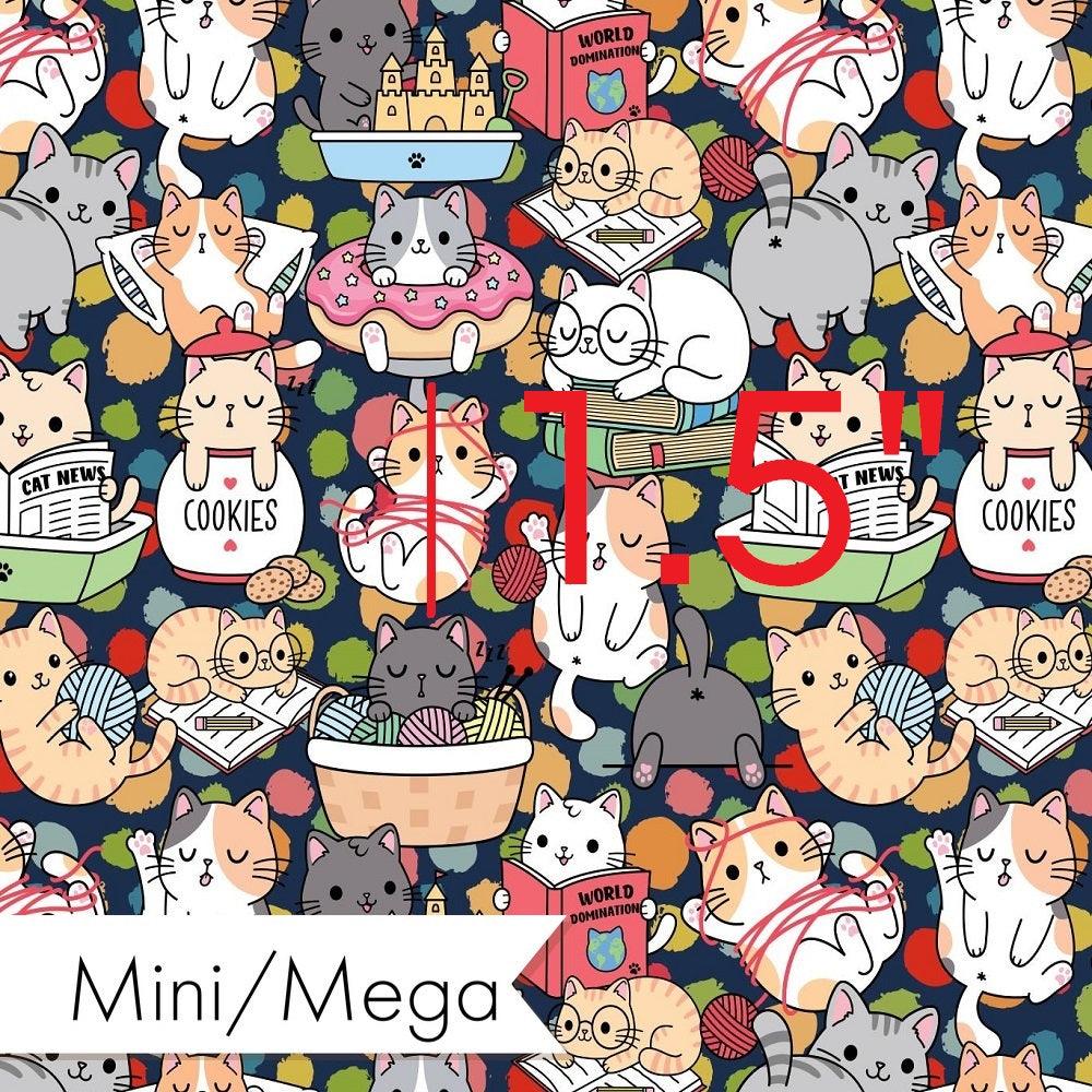 Design 633 Funny Cats Fabric – Australian custom printed fabric pre-order | Fabric by Missy Rose