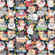 Design 633 - Funny Cats Fabric