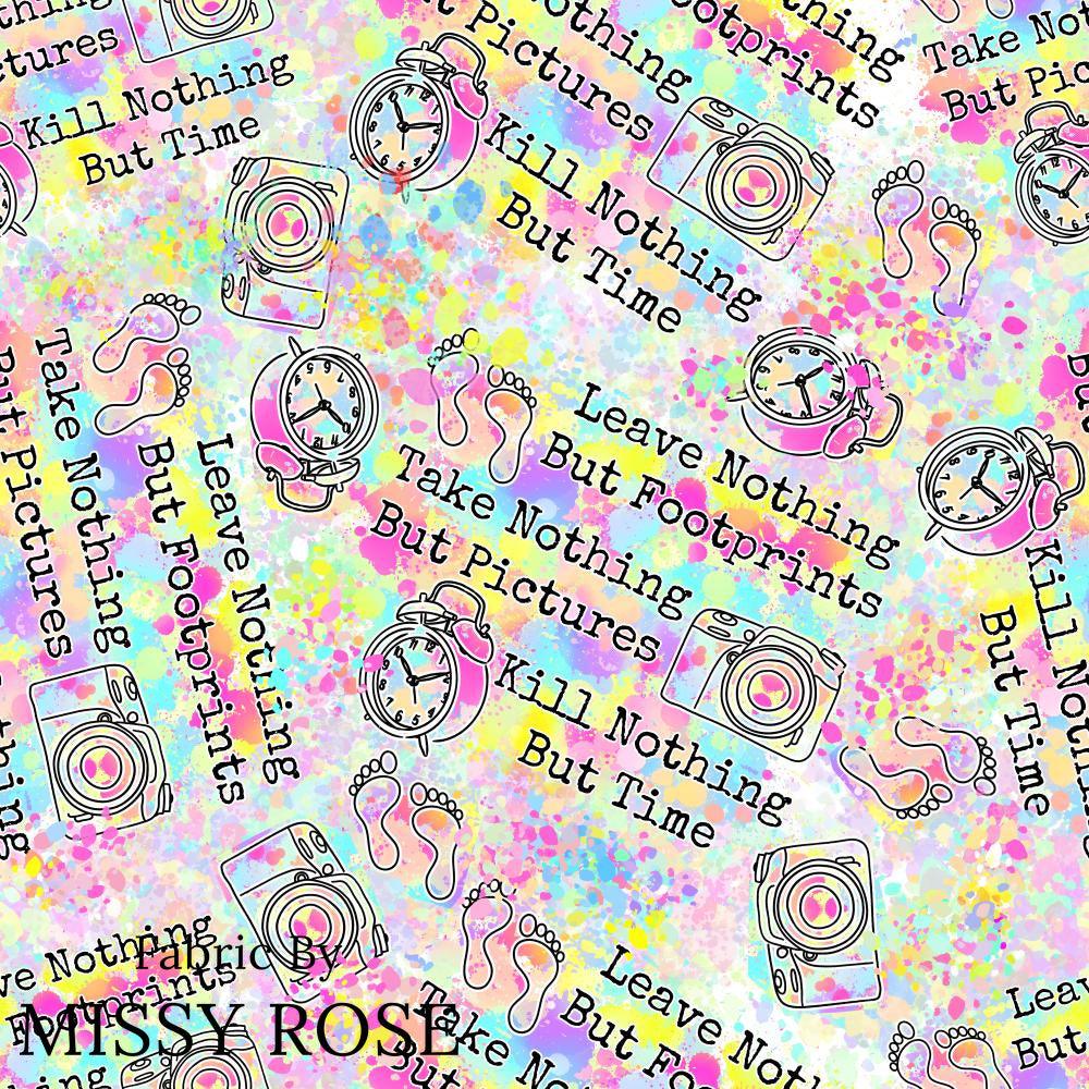 Design 634 Footprints Fabric – made-to-order custom fabric by the metre | Fabric by Missy Rose