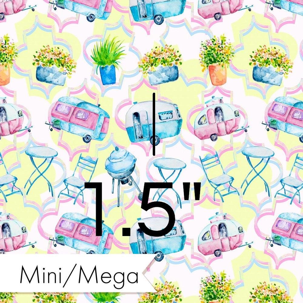 Design 639 Caravan Fabric – premium custom printed fabric for sewing | Fabric by Missy Rose