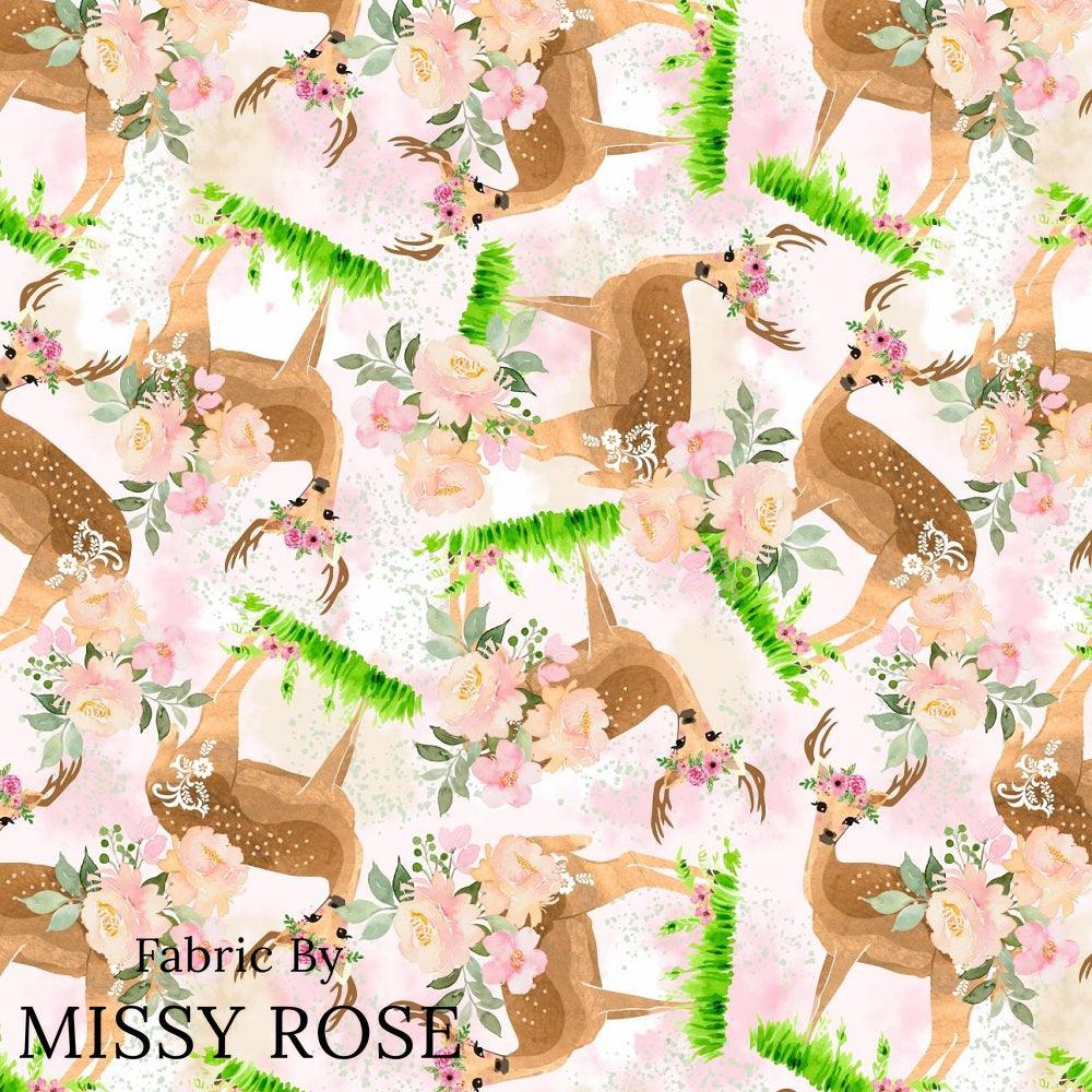 Design 641 Pretty Deer Fabric – custom printed pre-order fabric Australia | Fabric by Missy Rose