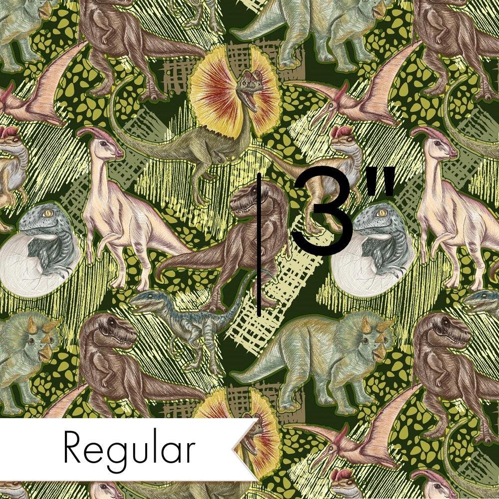 Design 649 Green Dino Fabric – Australian custom printed fabric pre-order | Fabric by Missy Rose