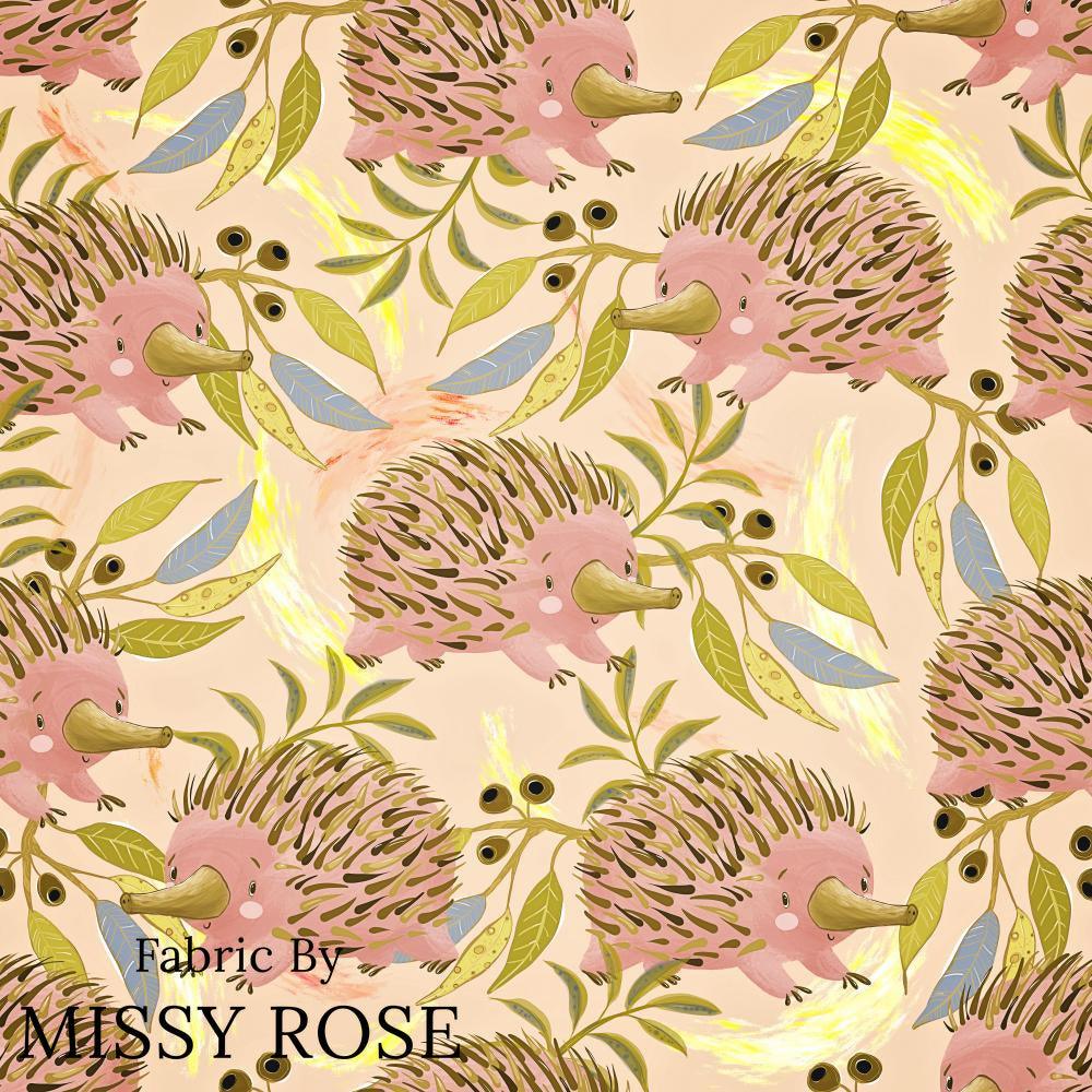 Design 652 Echidna Fabric – Australian custom printed fabric pre-order | Fabric by Missy Rose