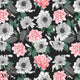 Design 654 - Grey Floral Fabric