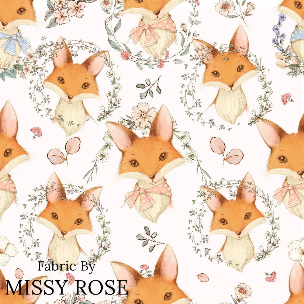 Design 656 Cute Fox Fabric – custom printed pre-order fabric Australia | Fabric by Missy Rose