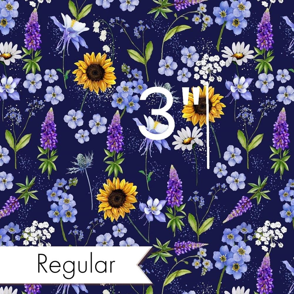 Design 658 Navy Wildflowers Fabric – custom printed pre-order fabric Australia | Fabric by Missy Rose
