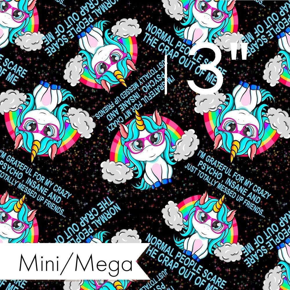 Design 659 Funny Unicorn Fabric – premium custom printed fabric for sewing | Fabric by Missy Rose