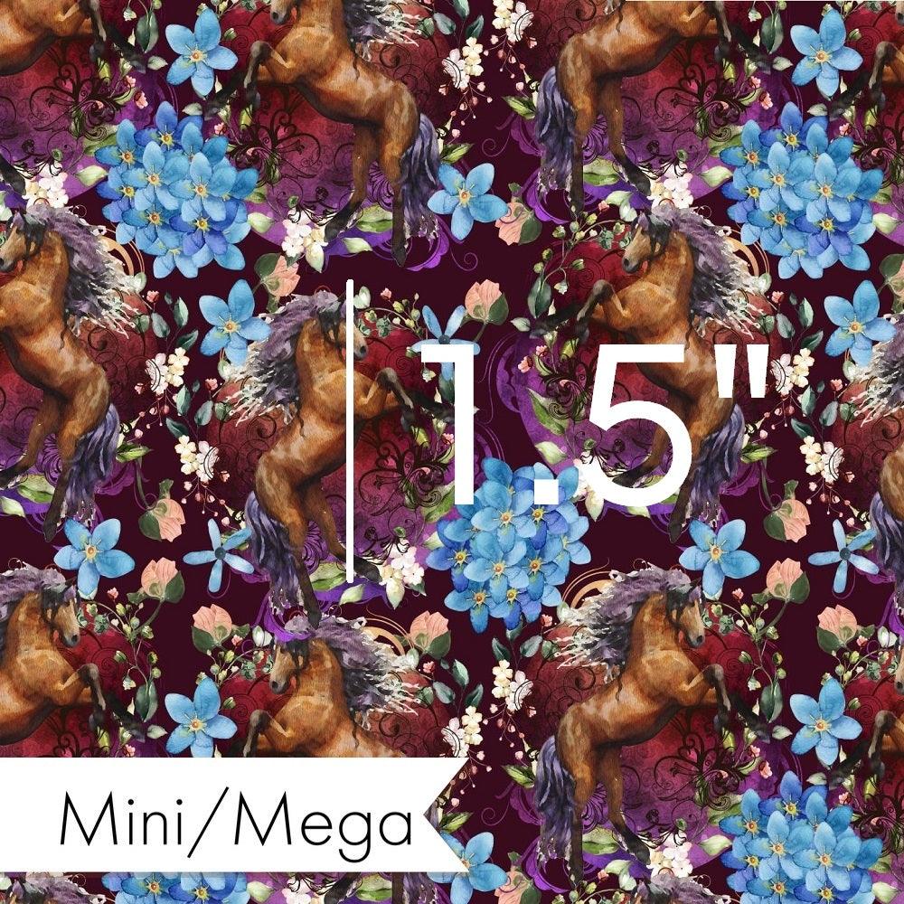 Design 661 Maroon Horse Fabric – Australian custom printed fabric pre-order | Fabric by Missy Rose