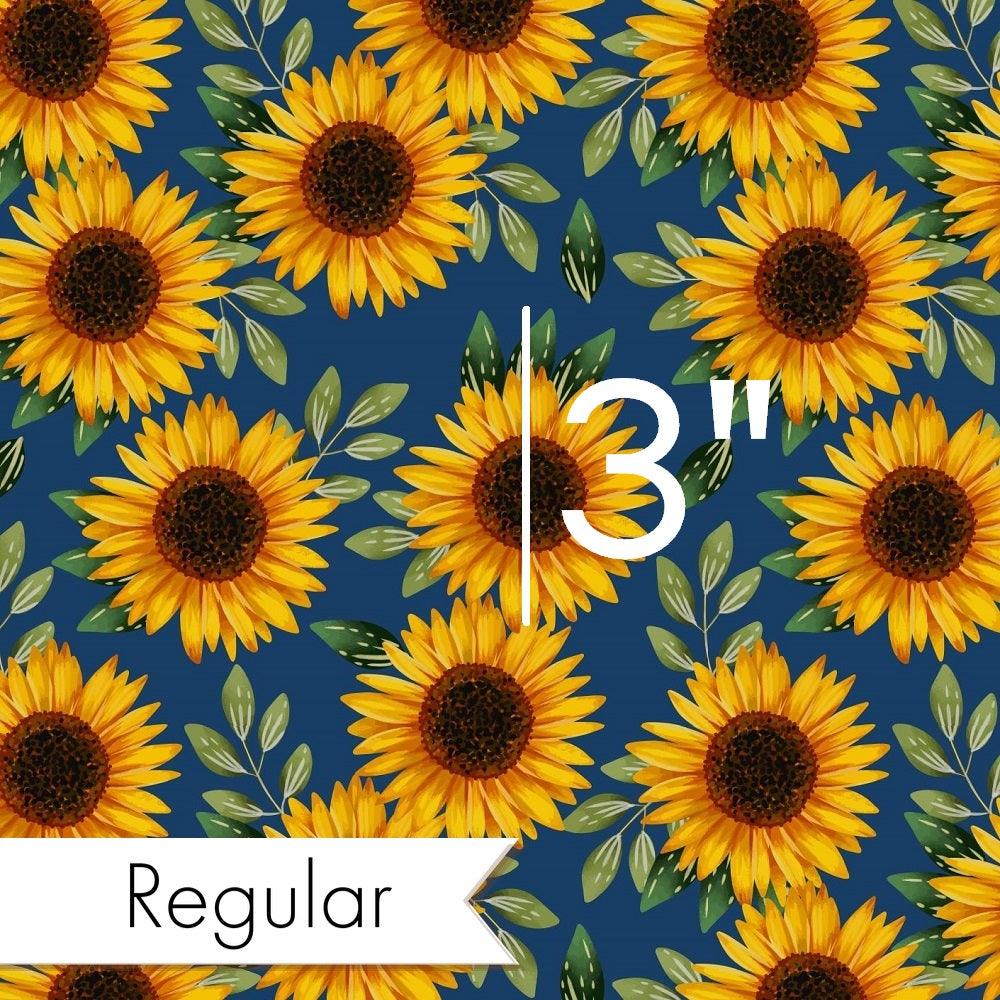 Design 664 Navy Sunflower Fabric – Australian custom printed fabric pre-order | Fabric by Missy Rose