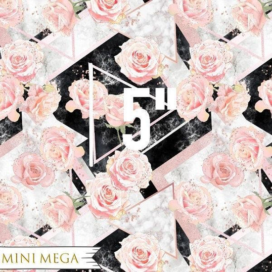 Load image into Gallery viewer, Design 67 - Floral Geometric Fabric - Fabric by Missy Rose Pre-Order
