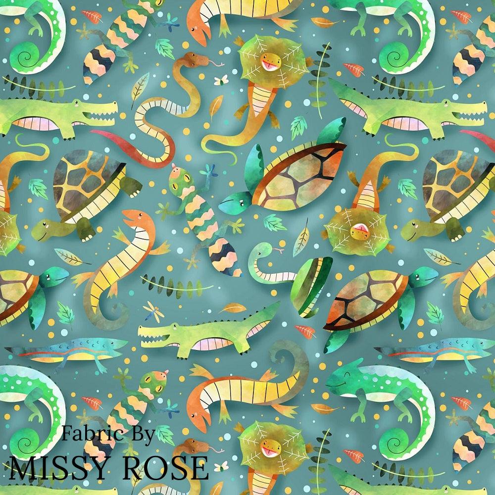 Design 674 Reptiles Fabric – made-to-order custom fabric by the metre | Fabric by Missy Rose