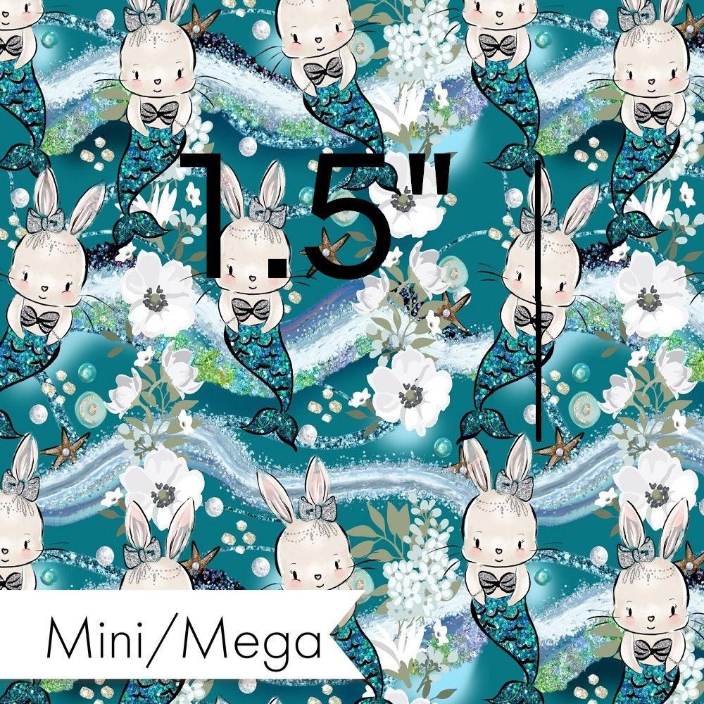 Design 677 Mermaid Bunny Fabric – custom printed pre-order fabric Australia | Fabric by Missy Rose