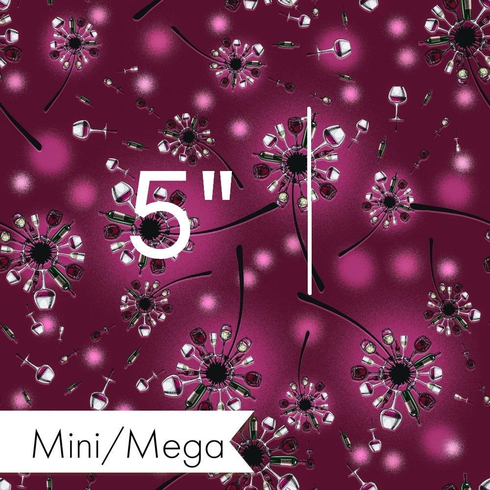 Design 683 Wine Glass Fabric – made-to-order custom fabric by the metre | Fabric by Missy Rose