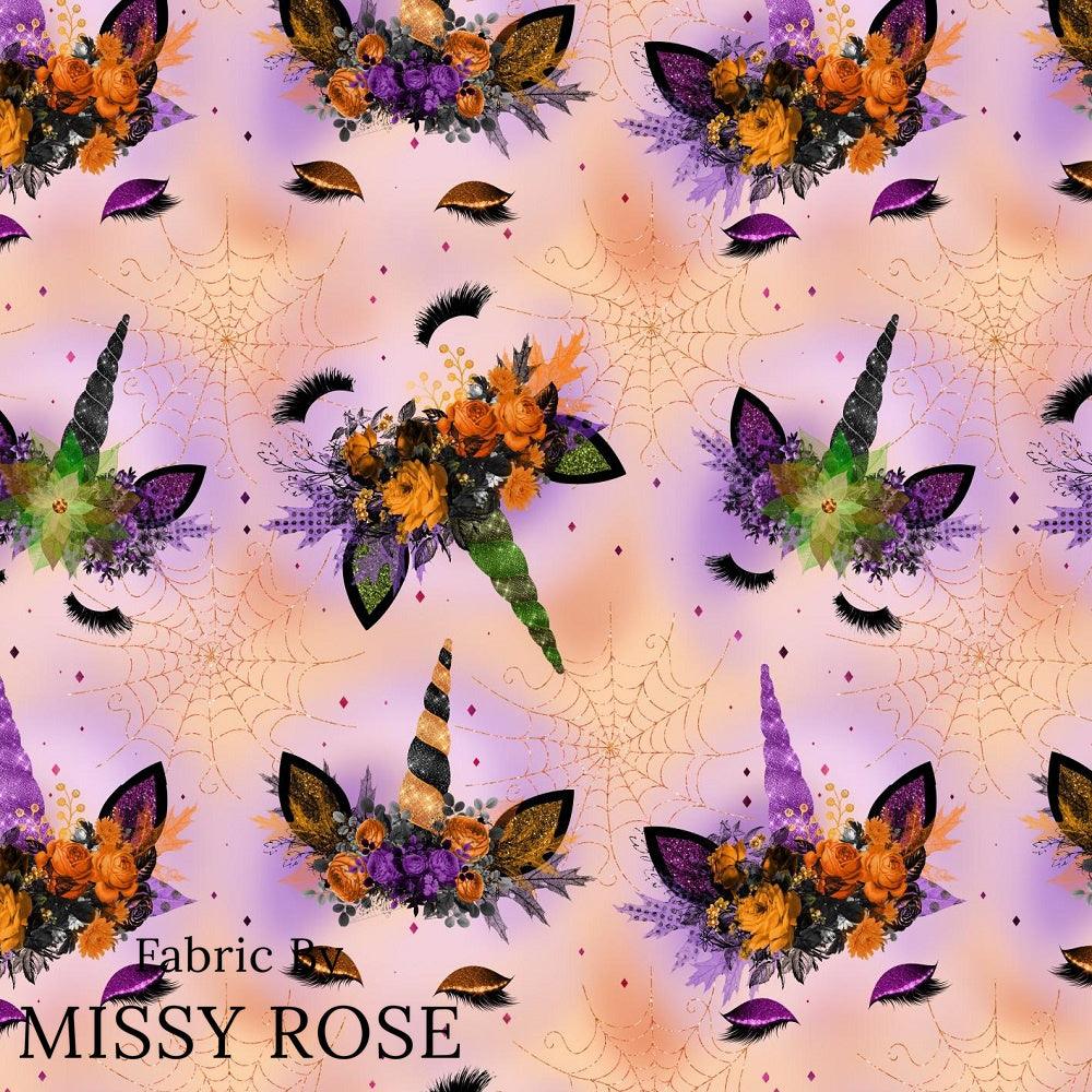 Design 688 Halloween Unicorn Fabric – premium custom printed fabric for sewing | Fabric by Missy Rose