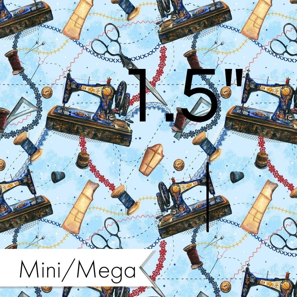 Design 689 Blue Sewing Fabric – Australian custom printed fabric pre-order | Fabric by Missy Rose