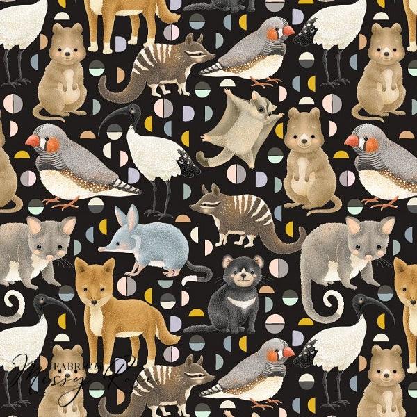 Design 7 - Australian Animals Fabric - Fabric by Missy Rose Pre-Order