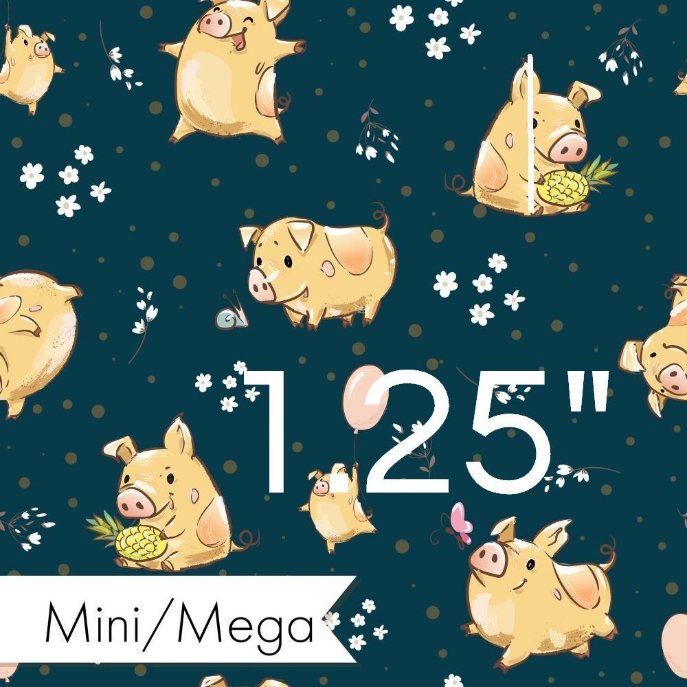 Design 70 Navy Pigs Fabric – Australian custom printed fabric pre-order | Fabric by Missy Rose