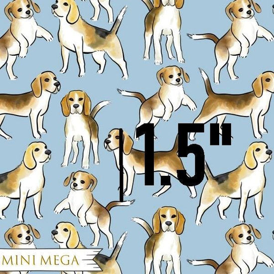Design 73 - Beagle Fabric - Fabric by Missy Rose Pre-Order