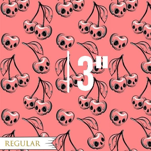 Design 75 - Skull Cherry Fabric - Fabric by Missy Rose Pre-Order