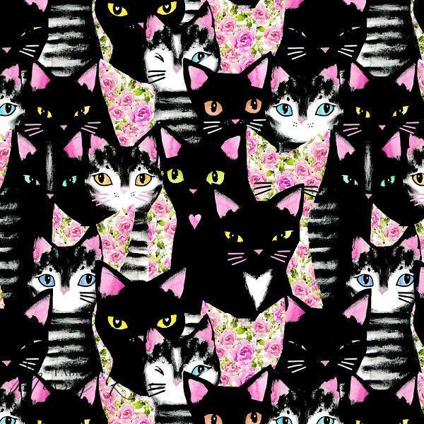 Unlimited Cats Fabric – custom printed pre-order fabric Australia | Fabric by Missy Rose