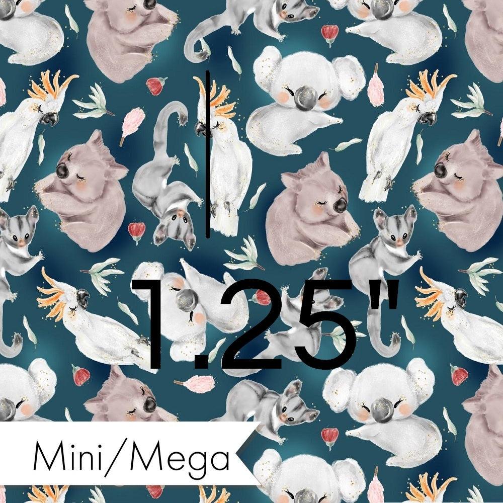 Design 8 Navy Australian Animals Fabric – premium custom printed fabric for sewing | Fabric by Missy Rose
