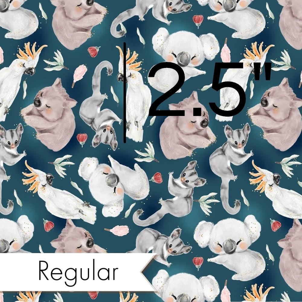 Design 8 Navy Australian Animals Fabric – Australian custom printed fabric pre-order | Fabric by Missy Rose