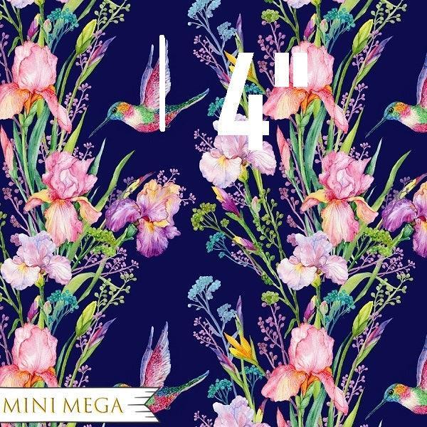 Unlimited Navy Hummingbird Fabric – premium custom printed fabric for sewing | Fabric by Missy Rose