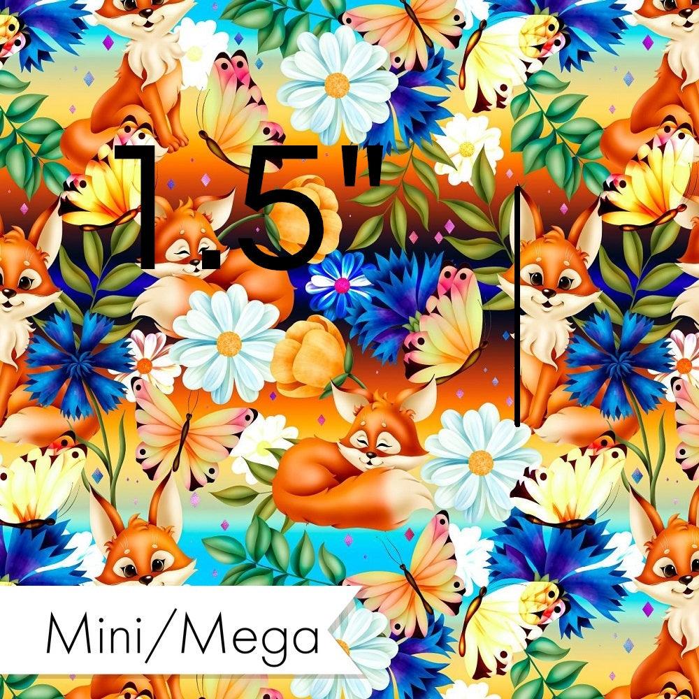 Design 801 Spring Fox Pattern fabric – premium custom printed fabric for sewing | Fabric by Missy Rose