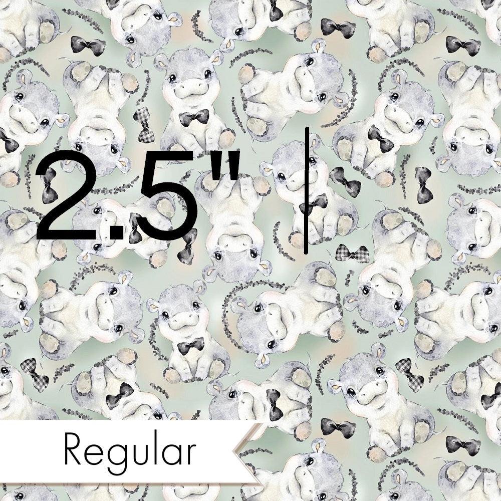 Design 807 Grey Hippo Fabric – custom printed pre-order fabric Australia | Fabric by Missy Rose