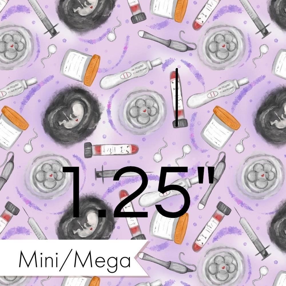 Design 808 Purple IVF Pattern fabric – premium custom printed fabric for sewing | Fabric by Missy Rose