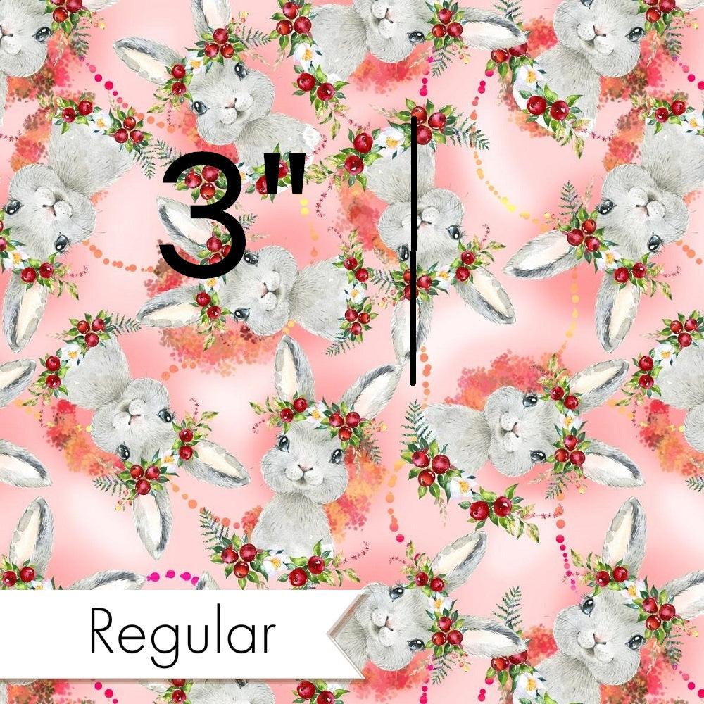 Design 809 Red Bunny Fabric – custom printed pre-order fabric Australia | Fabric by Missy Rose
