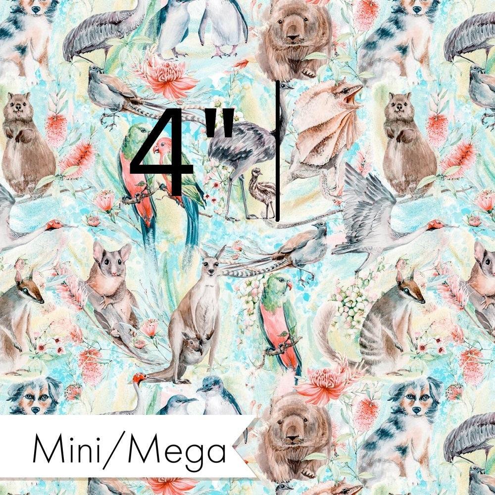 Design 812 Blue Australian Animal Fabric – made-to-order custom fabric by the metre | Fabric by Missy Rose