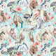 Design 812 - Blue Australian Animal Fabric
