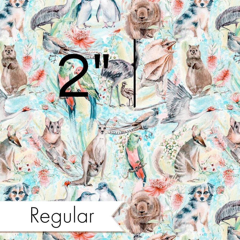 Design 812 Blue Australian Animal Fabric – custom printed pre-order fabric Australia | Fabric by Missy Rose
