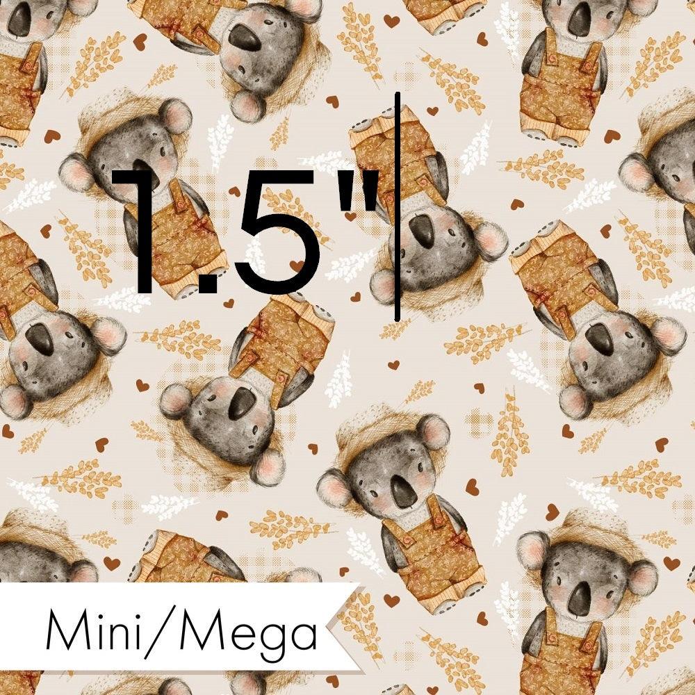 Design 813 Farmer Koala Fabric – Australian custom printed fabric pre-order | Fabric by Missy Rose