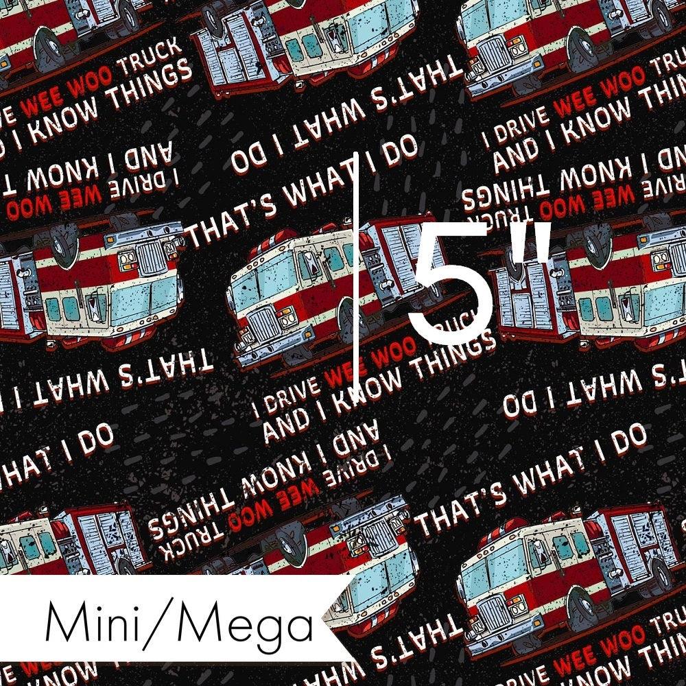 Design 814 Fire Truck Fabric – custom printed pre-order fabric Australia | Fabric by Missy Rose