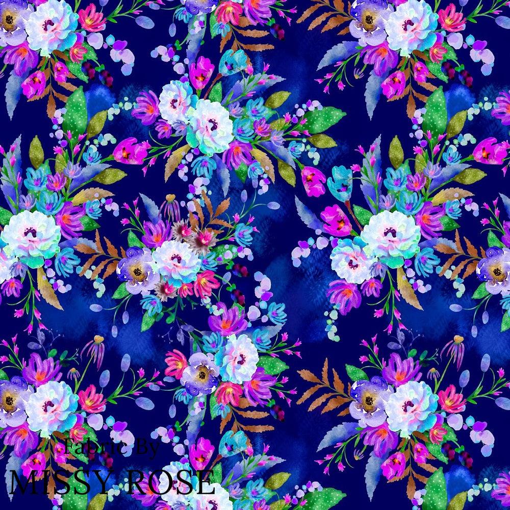 Design 82 Floral Fabric – premium custom printed fabric for sewing | Fabric by Missy Rose