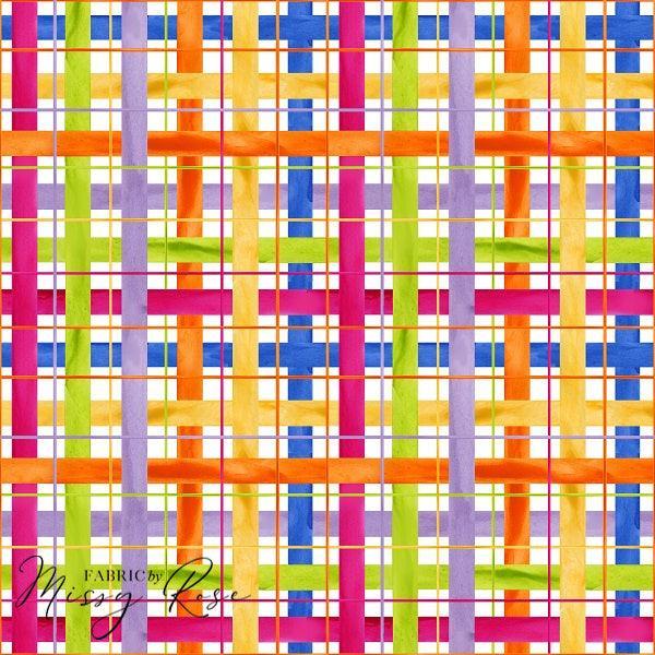 Unlimited Watercolour Plaid Fabric – pre-order designer fabric Australia | Fabric by Missy Rose