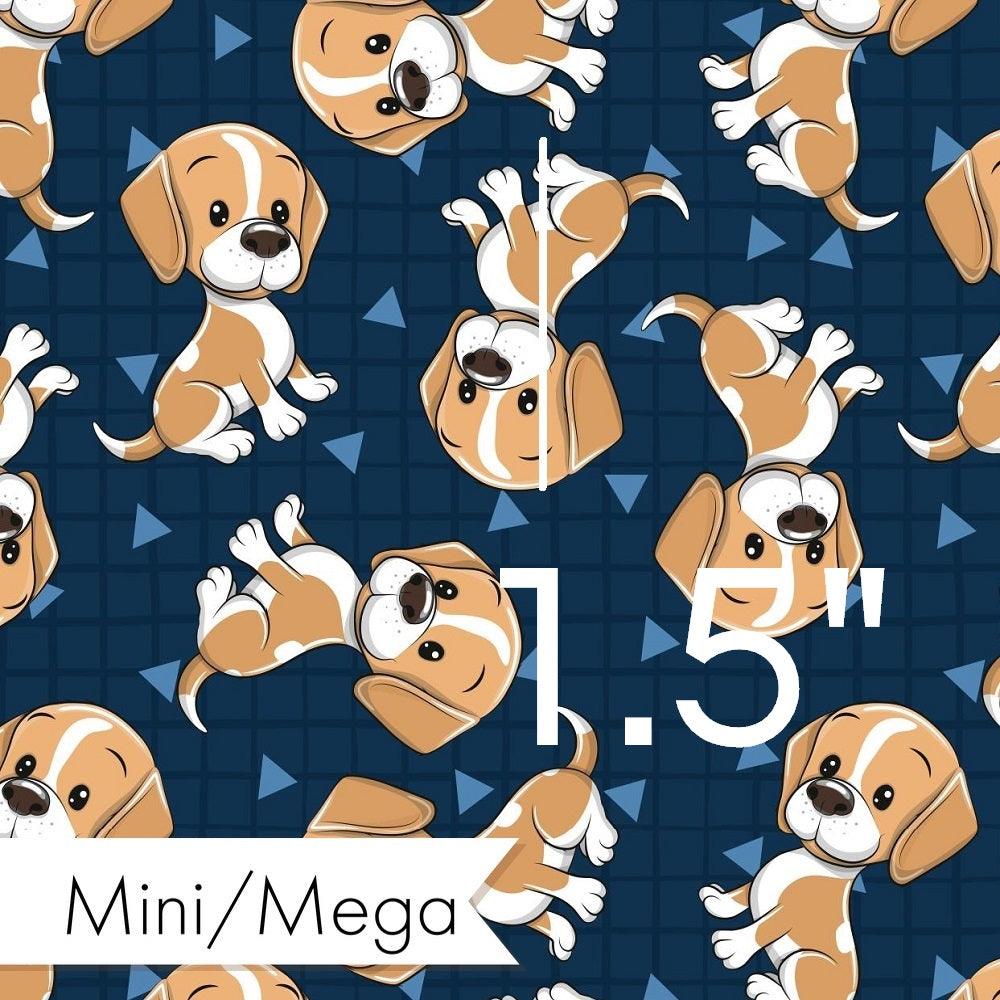 Design 821 Cute Navy Dogs Fabric – premium custom printed fabric for sewing | Fabric by Missy Rose
